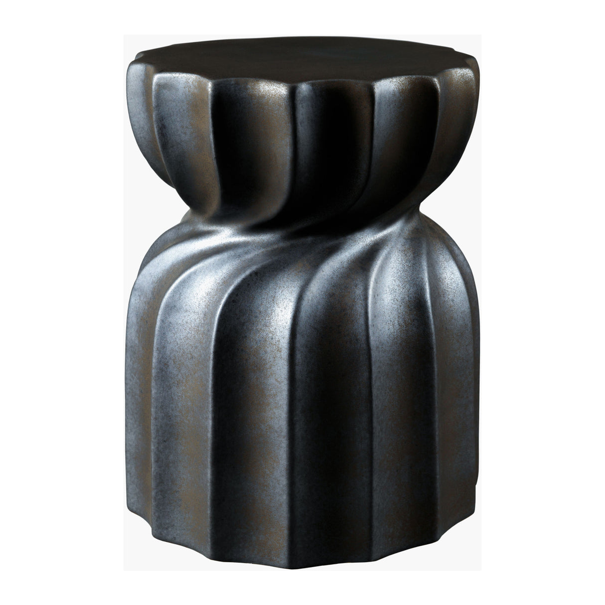   Modern European furniture - Twisted Hourglass Ceramic Garden Stool - www.oroa.com | Oroa.com