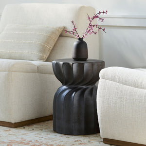   Modern European furniture - Twisted Hourglass Ceramic Garden Stool - www.oroa.com | Oroa.com