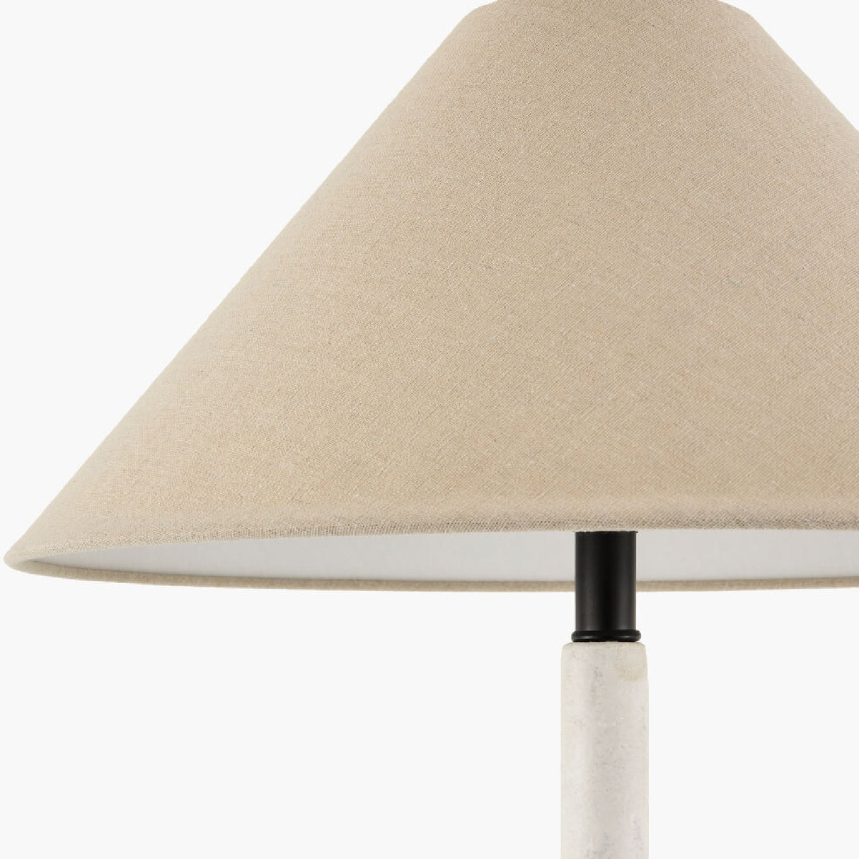   Modern European furniture - White Empire Linen Table Lamp - www.oroa.com | Oroa.com