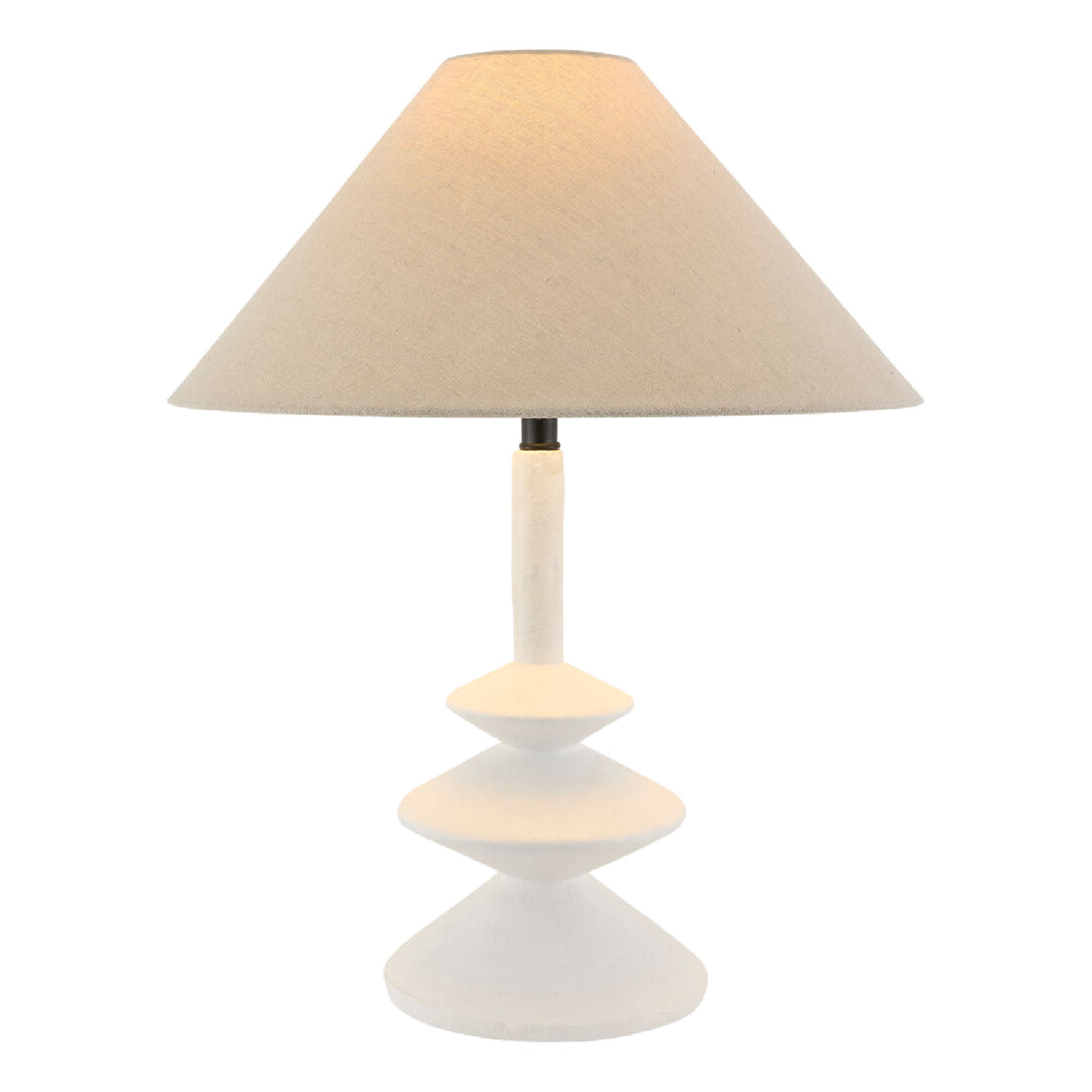   Modern European furniture - White Empire Linen Table Lamp - www.oroa.com | Oroa.com