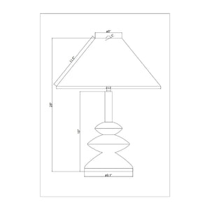   Modern European furniture - White Empire Linen Table Lamp - www.oroa.com | Oroa.com