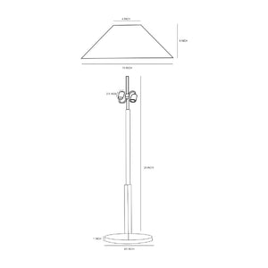   Modern European furniture - White Cotton Accent Table Lamps (2) - www.oroa.com | Oroa.com
