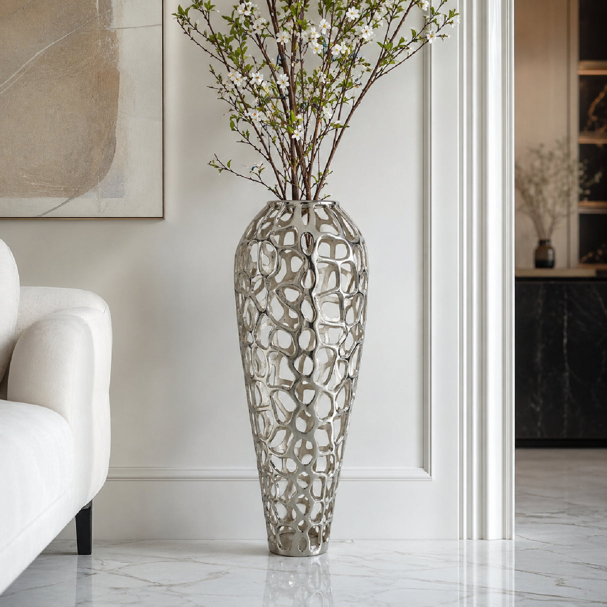   Modern European furniture - Openwork Aluminum Vase - www.oroa.com | Oroa.com