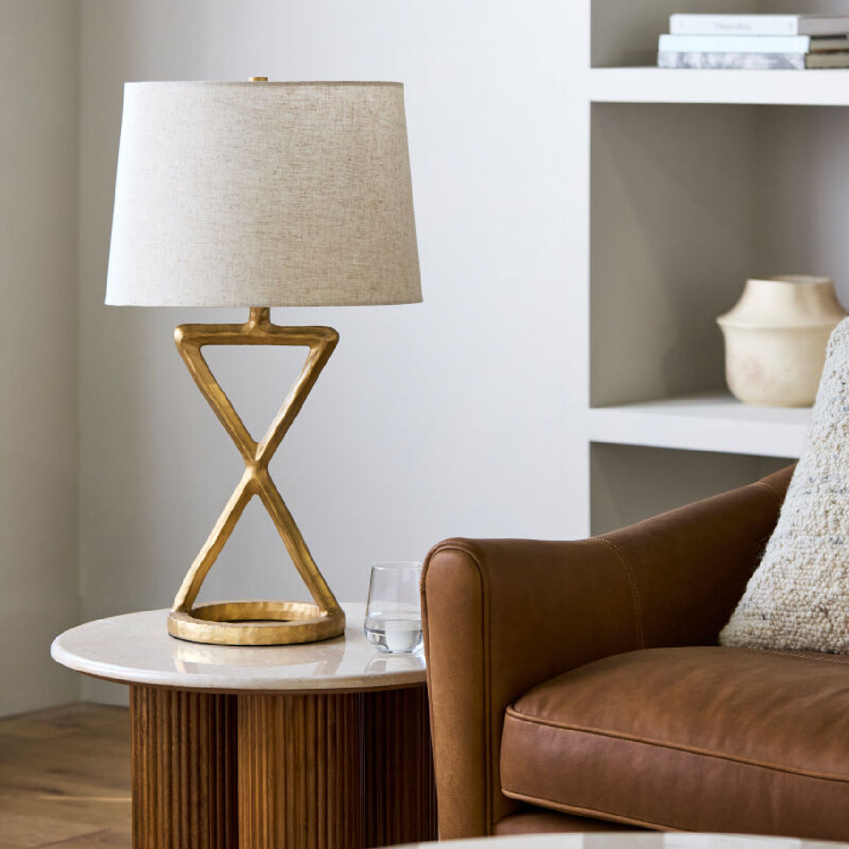   Modern European furniture - Crisscross Aluminum Accent Table Lamp - www.oroa.com | Oroa.com