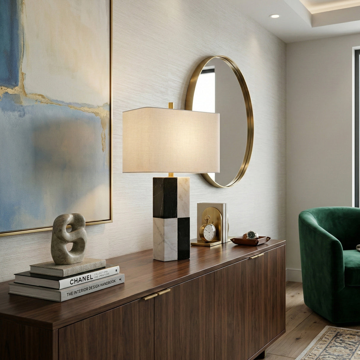   Modern European furniture - Marble Base Accent Table Lamp - www.oroa.com | Oroa.com