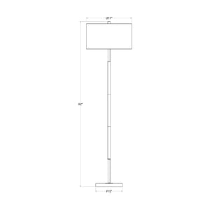   Cream Linen Pull-Switch Floor Lamp | Oroa.com