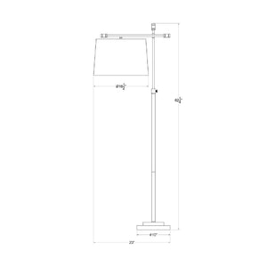   Modern European furniture - Ivory Linen Accent Floor Lamp - www.oroa.com | Oroa.com