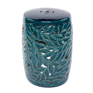   Modern European furniture - Carved Green Ceramic Garden Stool - www.oroa.com | Oroa.com