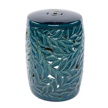   Modern European furniture - Carved Green Ceramic Garden Stool - www.oroa.com | Oroa.com