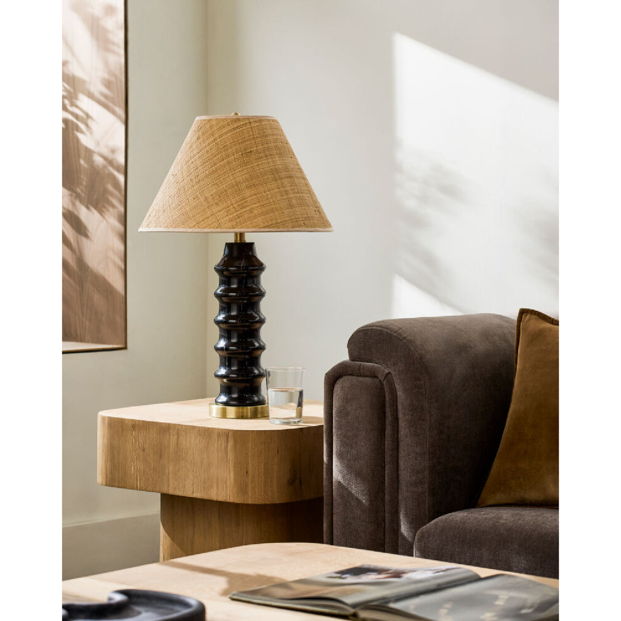   Modern European furniture - Black Ceramic Seagrass Table Lamp - www.oroa.com | Oroa.com