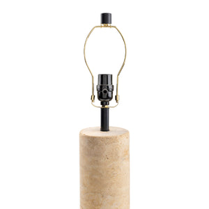   Modern European furniture - Beige Travertine Accent Table Lamp - www.oroa.com | Oroa.com