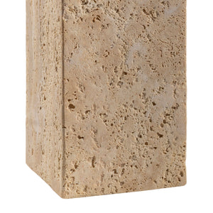   Modern European furniture - Beige Travertine Accent Table Lamp - www.oroa.com | Oroa.com