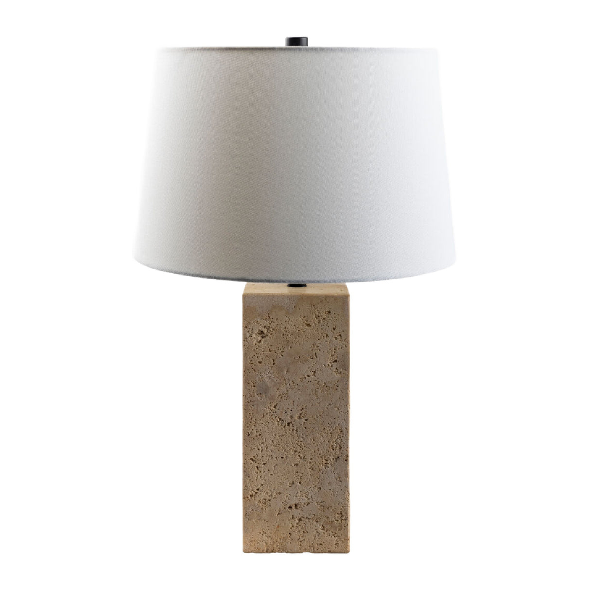   Modern European furniture - Beige Travertine Accent Table Lamp - www.oroa.com | Oroa.com
