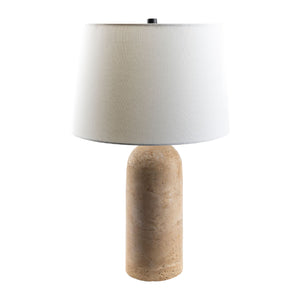   Modern European furniture - Travertine Base Accent Table Lamp - www.oroa.com | Oroa.com