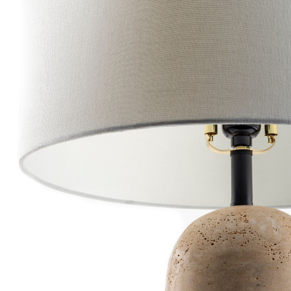   Modern European furniture - Travertine Base Accent Table Lamp - www.oroa.com | Oroa.com