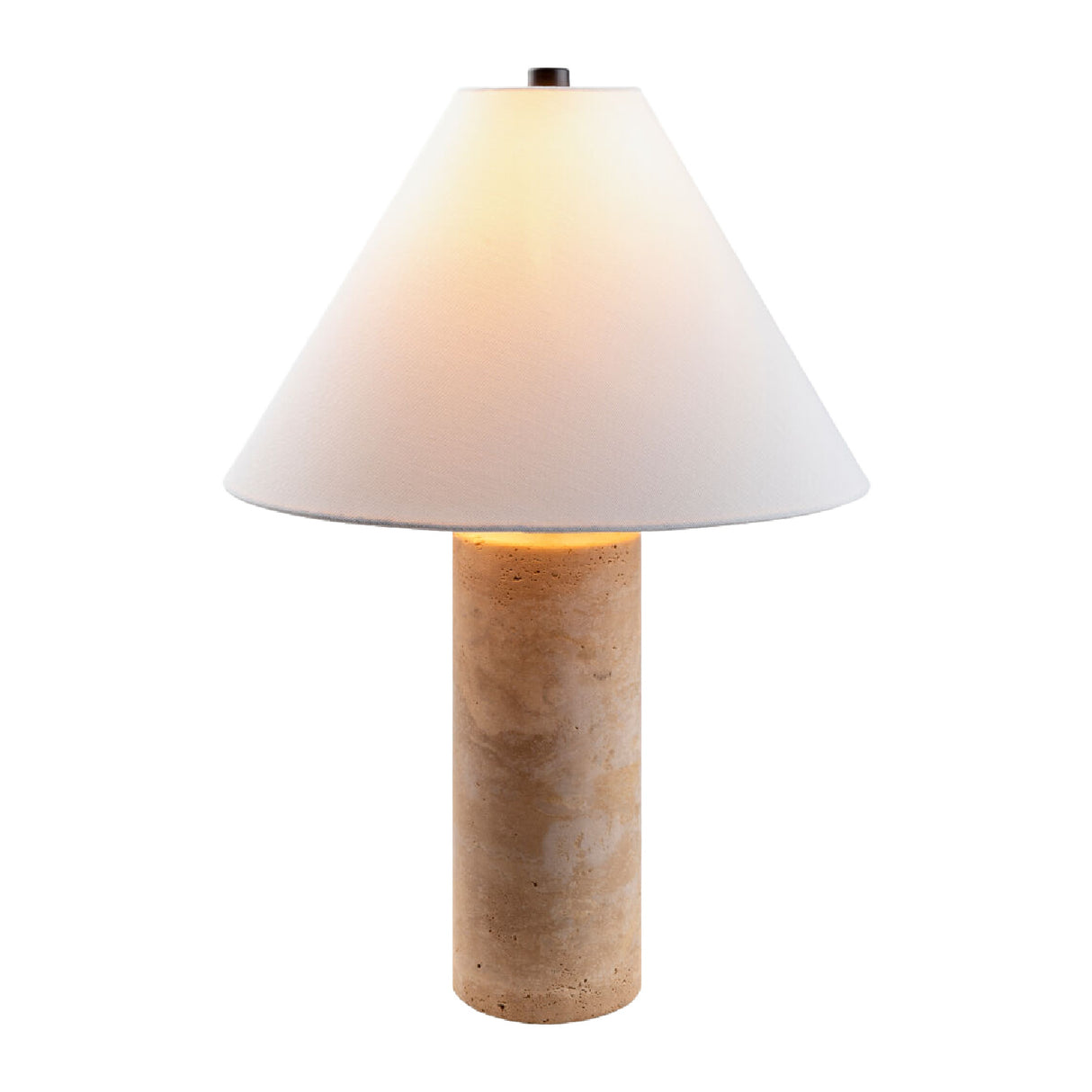   Modern European furniture - Beige Travertine Table Lamp - www.oroa.com | Oroa.com