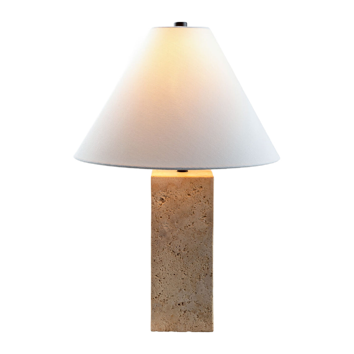   Modern European furniture - Beige Travertine Table Lamp - www.oroa.com | Oroa.com