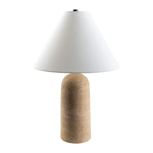   Modern European furniture - Empire Shade Travertine Table Lamp - www.oroa.com | Oroa.com