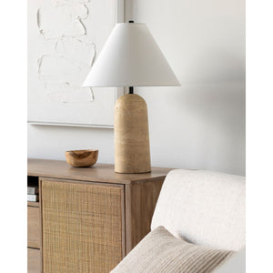   Modern European furniture - Empire Shade Travertine Table Lamp - www.oroa.com | Oroa.com