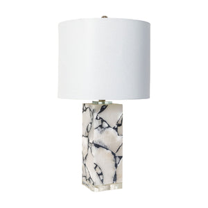   Modern European furniture - White Marble Accent Table Lamp - www.oroa.com | Oroa.com