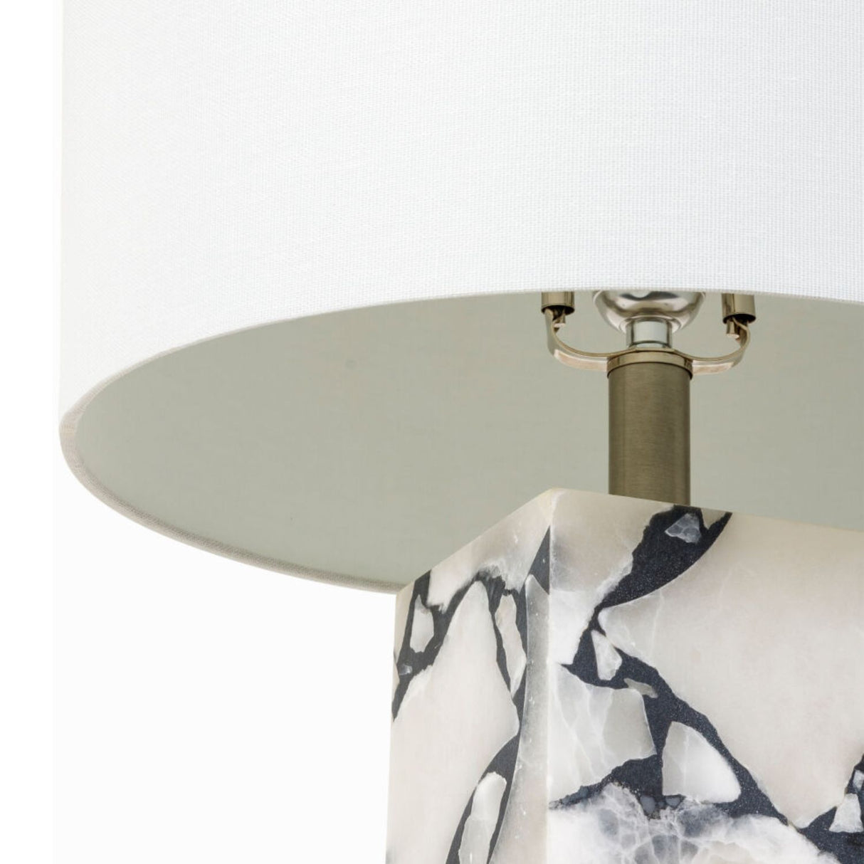   Modern European furniture - White Marble Accent Table Lamp - www.oroa.com | Oroa.com