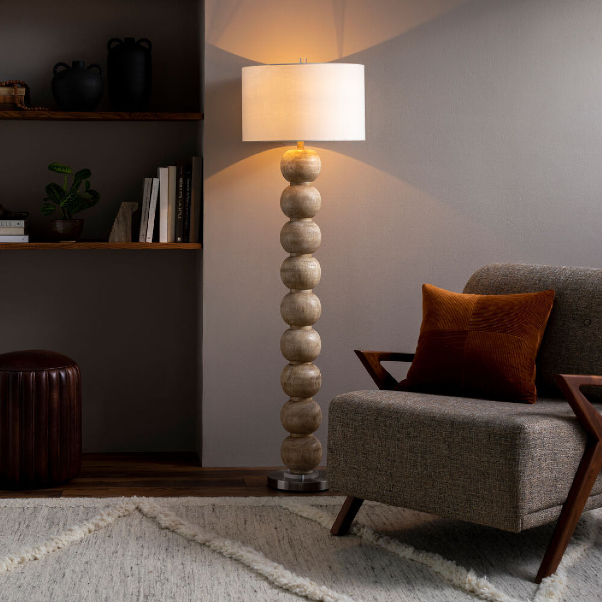   Modern European furniture - Stacked Sphere Accent Floor Lamp - www.oroa.com | Oroa.com