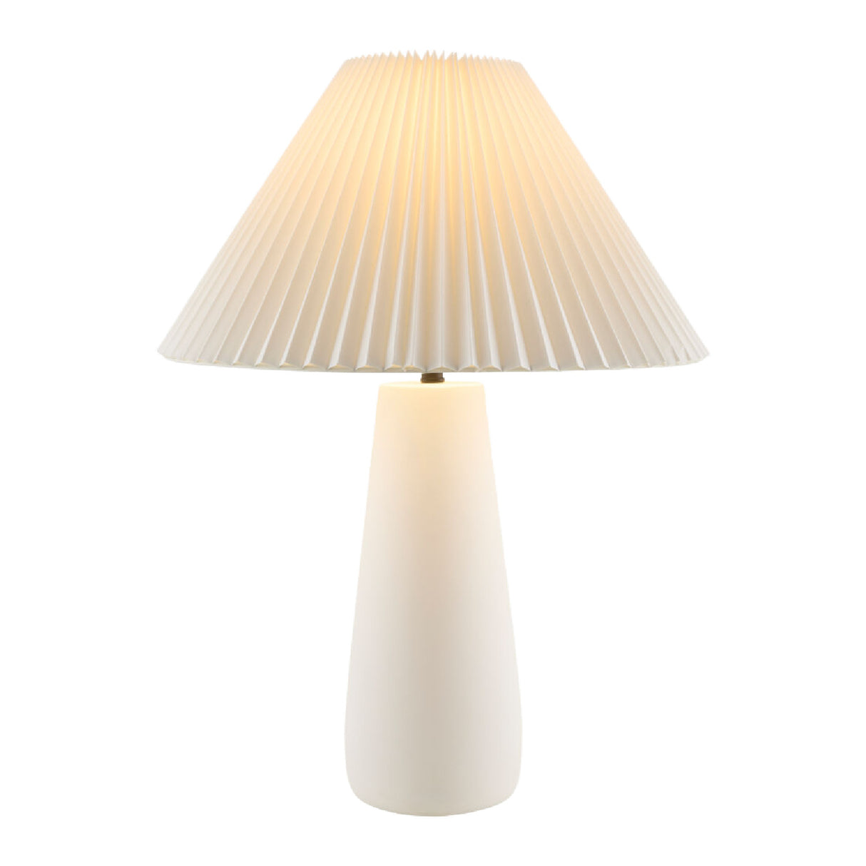   Modern European furniture - Pleated White Cotton Table Lamp - www.oroa.com | Oroa.com