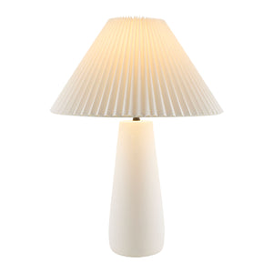   Modern European furniture - Pleated White Cotton Table Lamp - www.oroa.com | Oroa.com