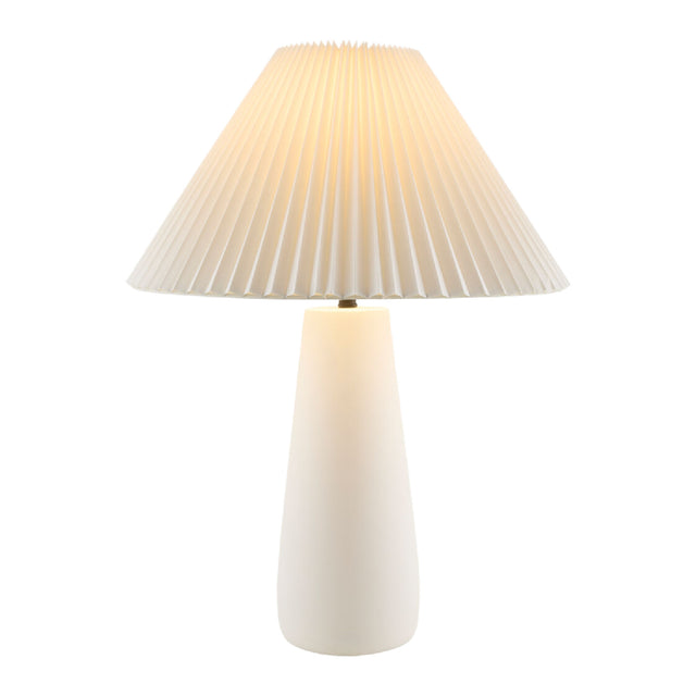 Modern European furniture - Pleated White Cotton Table Lamp - www.oroa.com