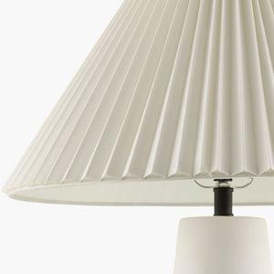   Modern European furniture - Pleated White Cotton Table Lamp - www.oroa.com | Oroa.com