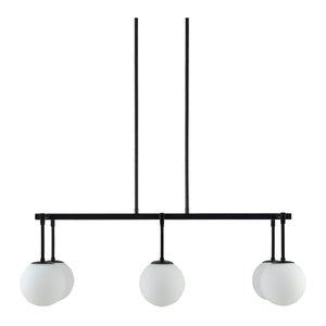   Modern European furniture - White Sphere 6-Light Linear Chandelier - www.oroa.com | Oroa.com