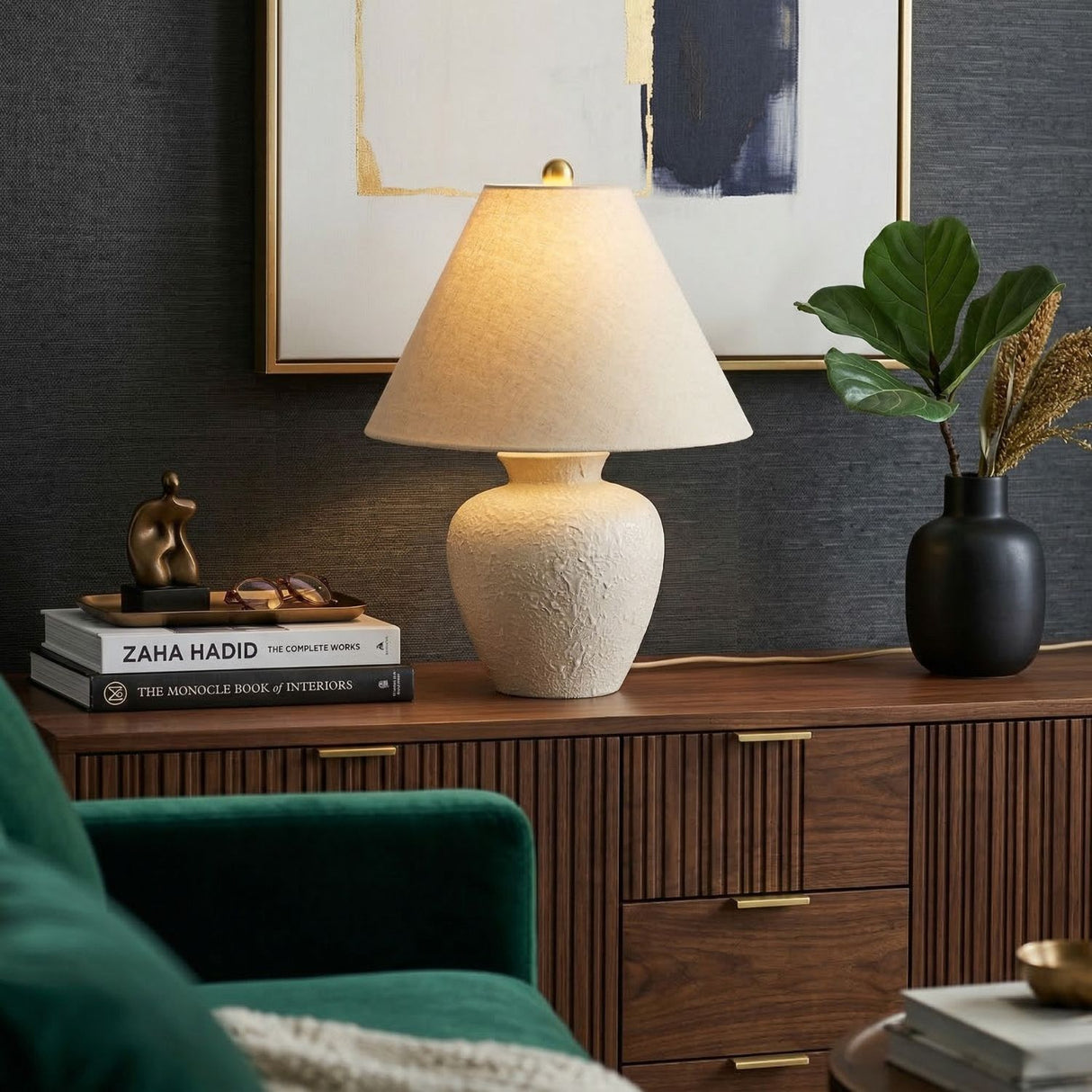   Modern European furniture - Textured Ceramic Accent Table Lamp - www.oroa.com | Oroa.com