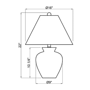   Modern European furniture - Textured Ceramic Accent Table Lamp - www.oroa.com | Oroa.com