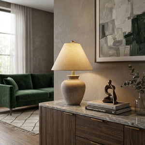   Modern European furniture - Textured Ceramic Accent Table Lamp - www.oroa.com | Oroa.com