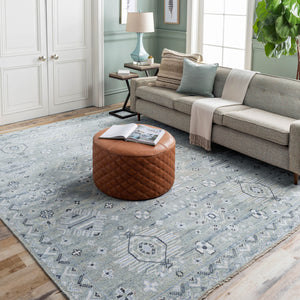   Modern European furniture - Blue Wool Blend Table Runner - www.oroa.com | Oroa.com