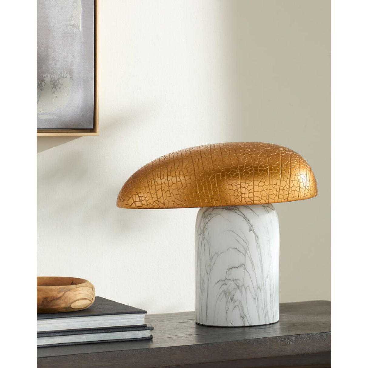   Gold Crackled Shade Table Lamp Modern European furniture - www.oroa.com | Oroa.com