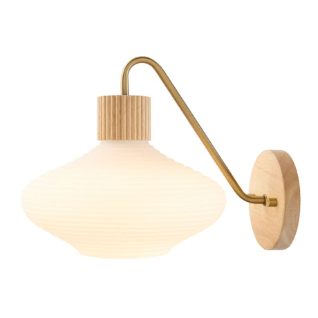   Modern European furniture - White Blown Glass Wall Lamp - www.oroa.com | Oroa.com