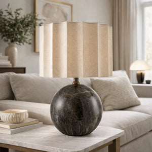   Modern European furniture - Taupe Jute Accent Table Lamp - www.oroa.com | Oroa.com