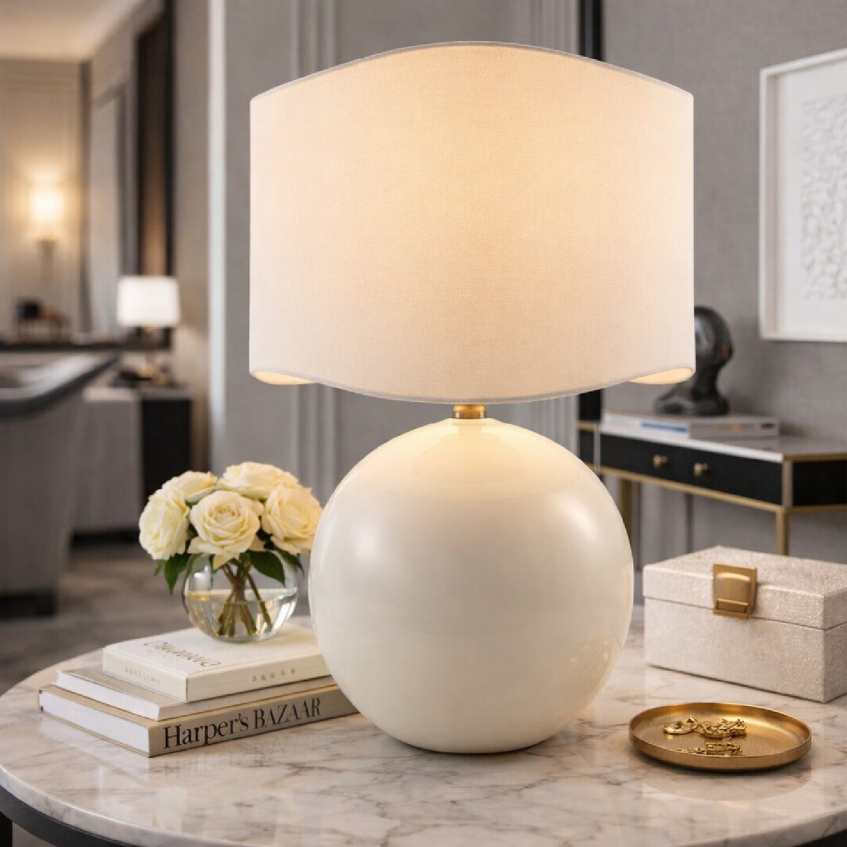   Modern European furniture - Wavy Jute Table Lamp - www.oroa.com | Oroa.com