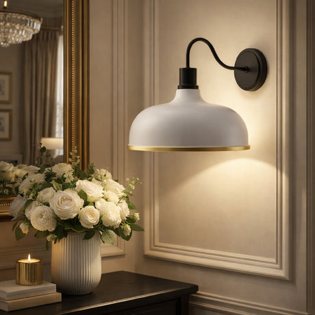   Modern European furniture - Gold Leaf Metal Wall Lamp - www.oroa.com | Oroa.com