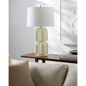   Modern European furniture - Painted Ivory Accent Table Lamp - www.oroa.com | Oroa.com