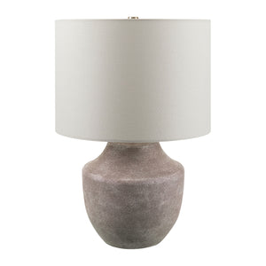   Modern European furniture - Beige Drum Linen Table Lamp S - www.oroa.com | Oroa.com
