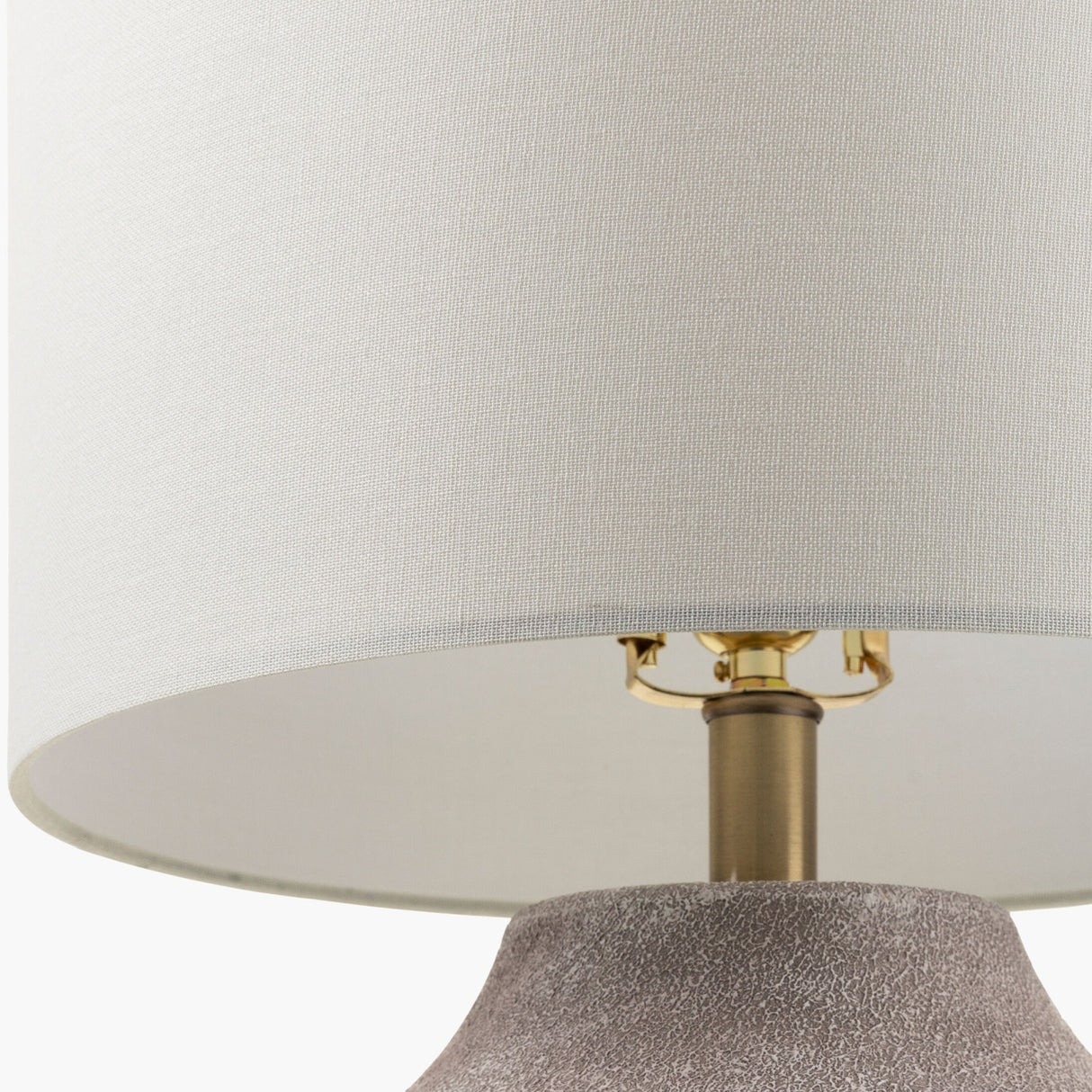   Modern European furniture - Beige Drum Linen Table Lamp S - www.oroa.com | Oroa.com