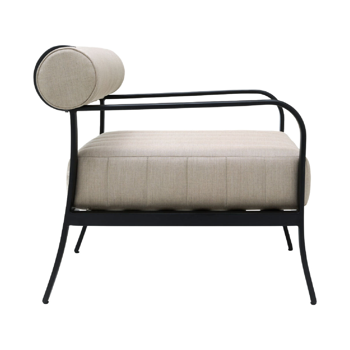  Modern European furniture - Black Aluminum Outdoor Accent Chair - www.oroa.com | Oroa.com