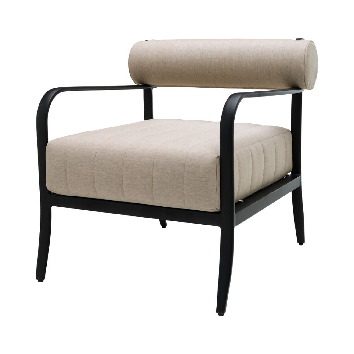   Modern European furniture - Black Aluminum Outdoor Accent Chair - www.oroa.com | Oroa.com