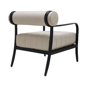   Modern European furniture - Black Aluminum Outdoor Accent Chair - www.oroa.com | Oroa.com