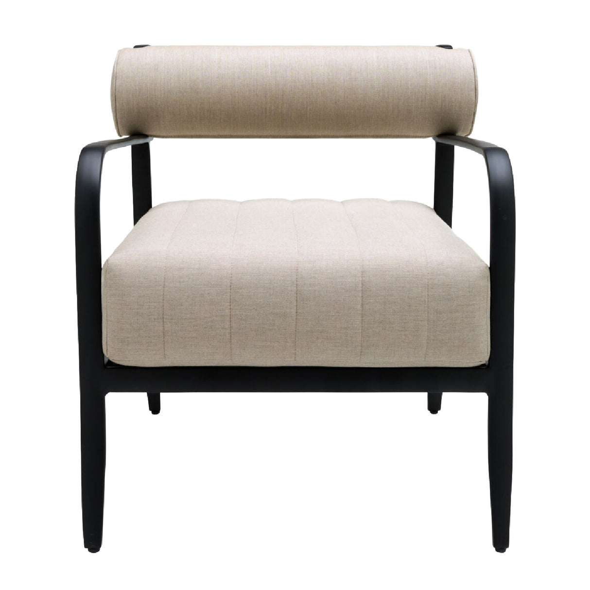   Modern European furniture - Black Aluminum Outdoor Accent Chair - www.oroa.com | Oroa.com