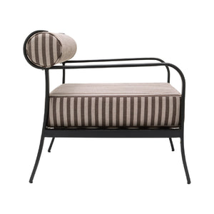   Modern European furniture - Black Aluminum Outdoor Accent Chair - www.oroa.com | Oroa.com