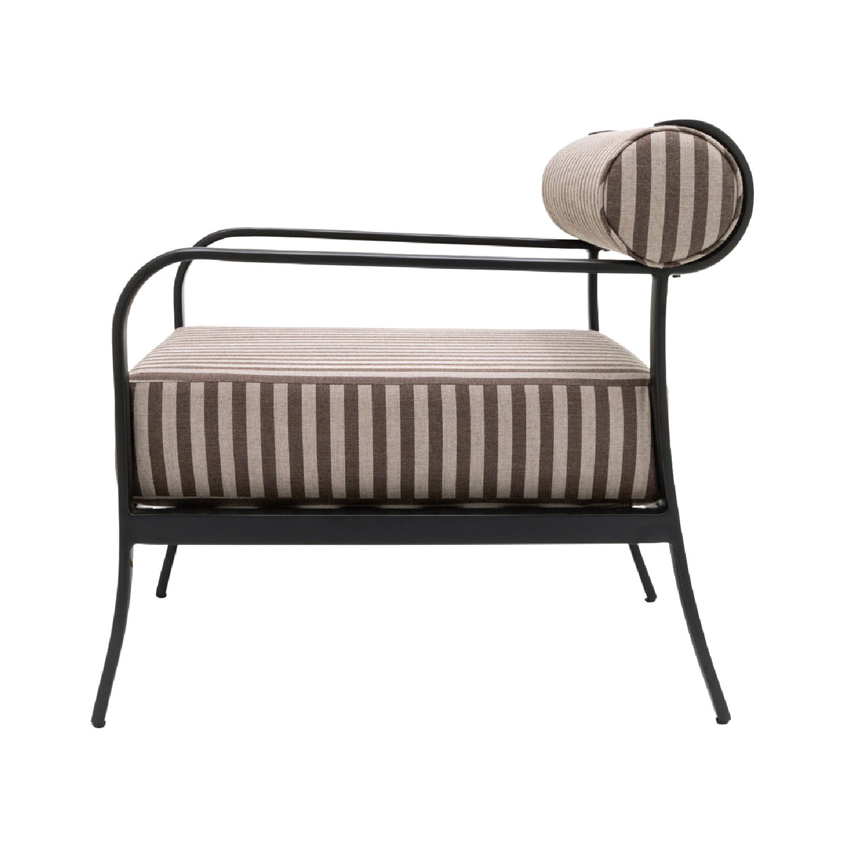   Modern European furniture - Black Aluminum Outdoor Accent Chair - www.oroa.com | Oroa.com
