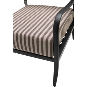   Modern European furniture - Black Aluminum Outdoor Accent Chair - www.oroa.com | Oroa.com